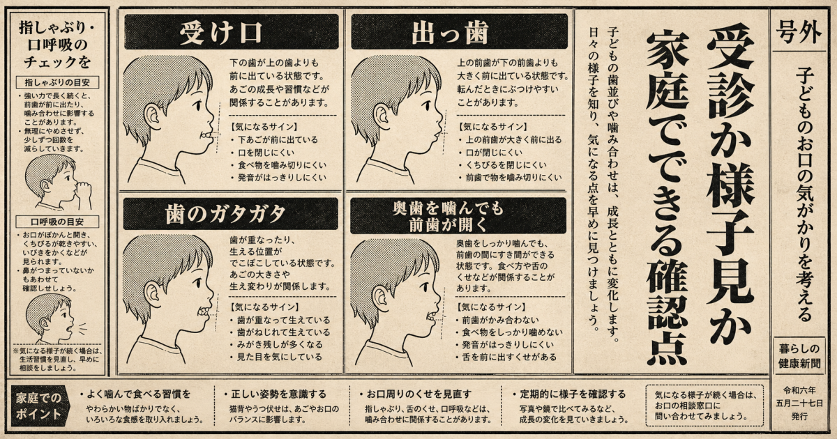 小児矯正は何歳から始める？「7歳」が受診検討の目安とされる理由