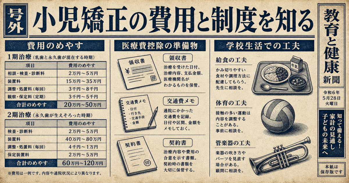 1期治療（小児矯正）と2期治療の違い・早期対応のメリットと注意点