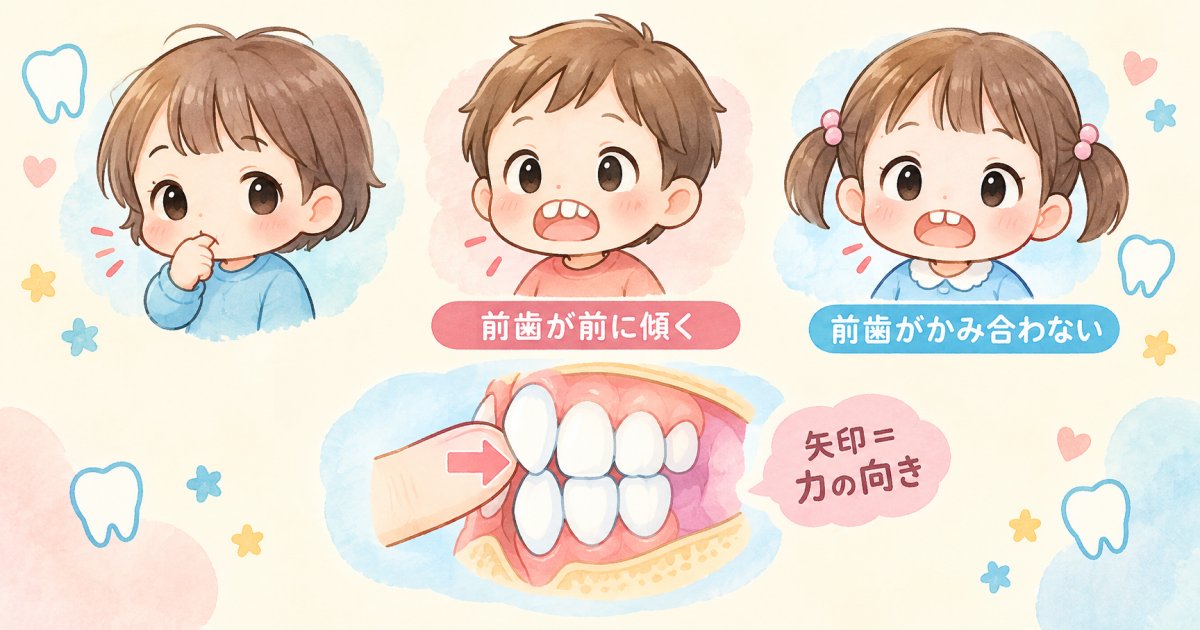 指しゃぶりが歯並びや噛み合わせに及ぼす影響と悪習癖のリスク